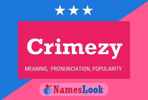 Crimezy Name Poster