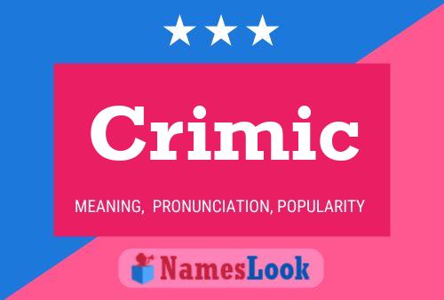 Crimic Name Poster