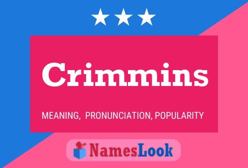 Crimmins Name Poster