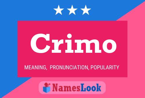 Crimo Name Poster