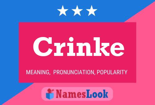 Crinke Name Poster