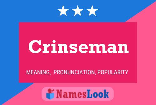 Crinseman Name Poster