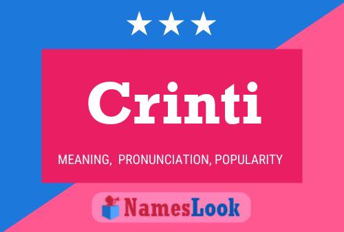 Crinti Name Poster