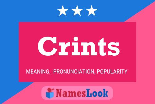 Crints Name Poster