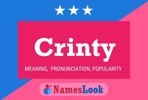 Crinty Name Poster