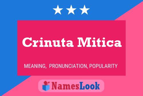 Crinuta Mitica Name Poster