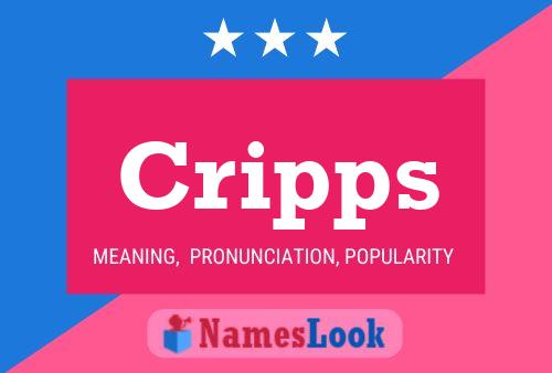 Cripps Name Poster