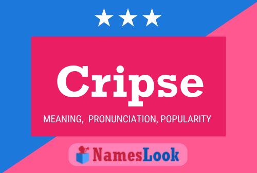 Cripse Name Poster