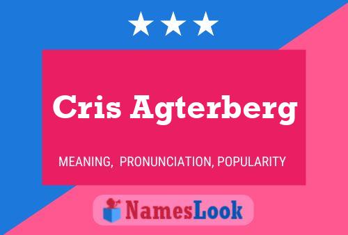 Cris Agterberg Name Poster