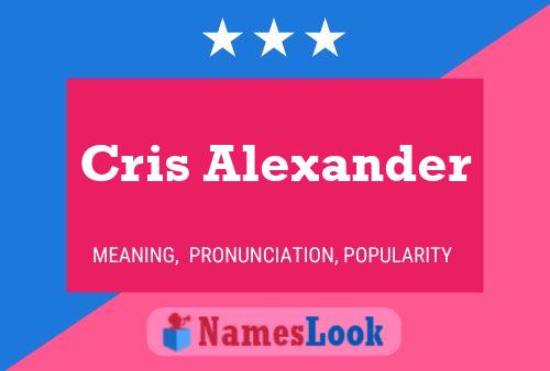 Cris Alexander Name Poster