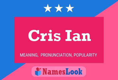 Cris Ian Name Poster