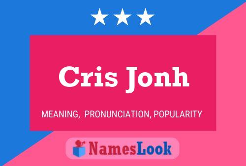 Cris Jonh Name Poster