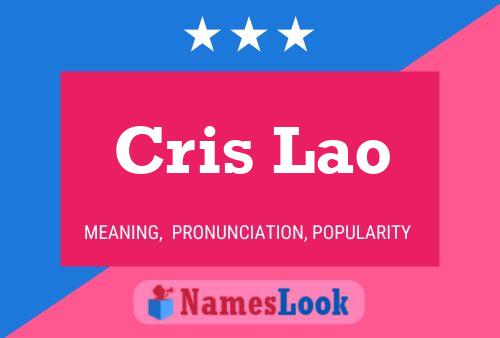 Cris Lao Name Poster