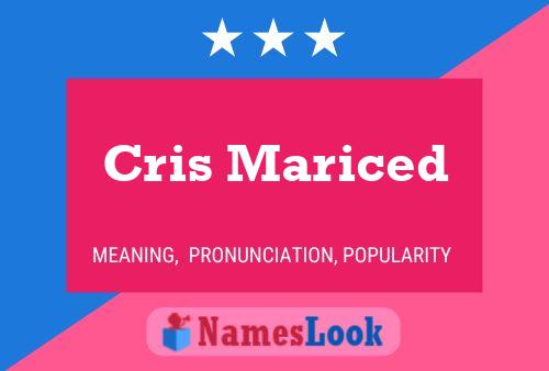 Cris Mariced Name Poster