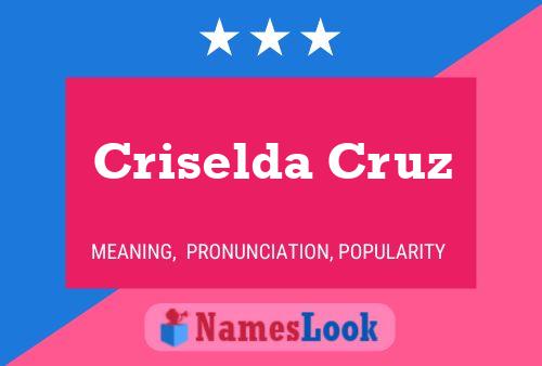 Criselda Cruz Name Poster