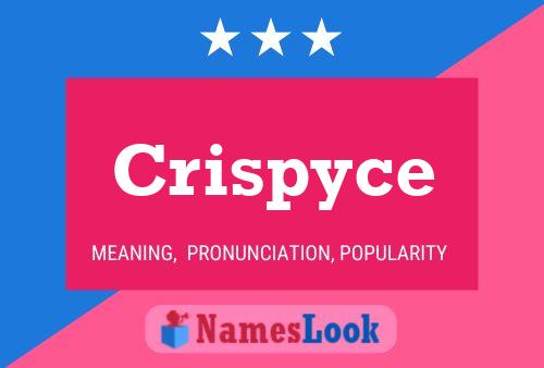 Crispyce Name Poster