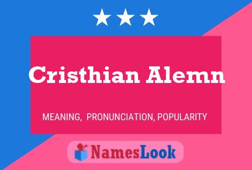 Cristhian Alemn Name Poster