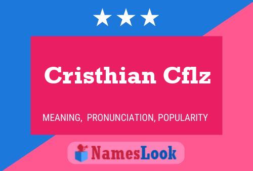 Cristhian Cflz Name Poster