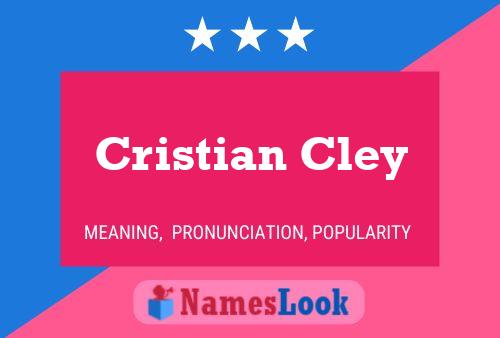 Cristian Cley Name Poster