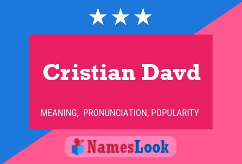 Cristian Davd Name Poster