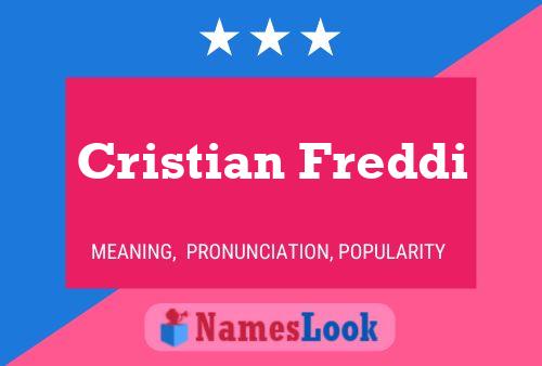 Cristian Freddi Name Poster