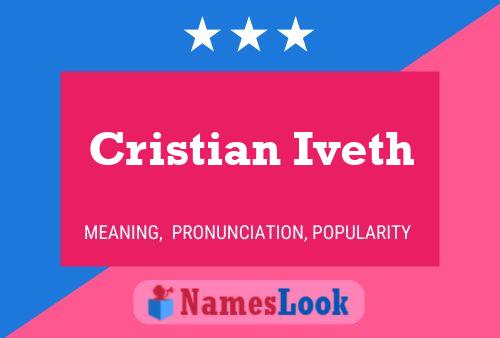 Cristian Iveth Name Poster