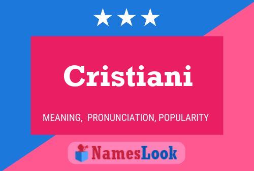 Cristiani Name Poster