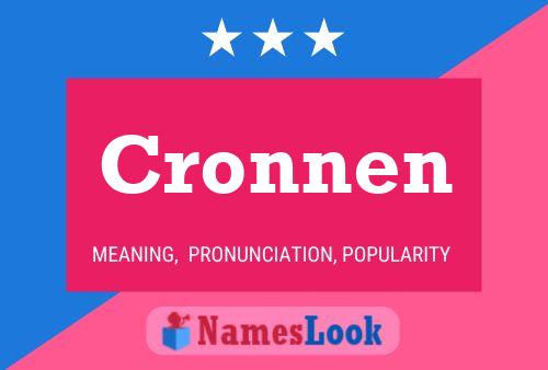 Cronnen Name Poster