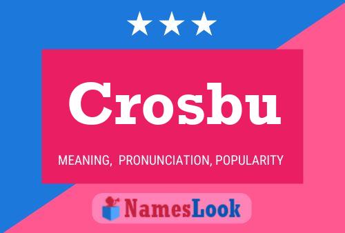 Crosbu Name Poster