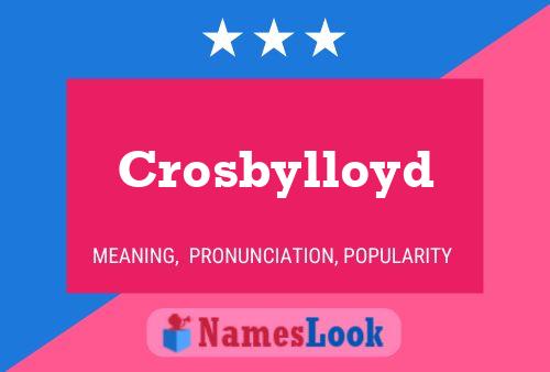 Crosbylloyd Name Poster