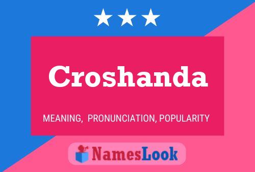 Croshanda Name Poster