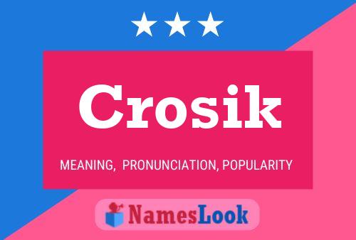 Crosik Name Poster