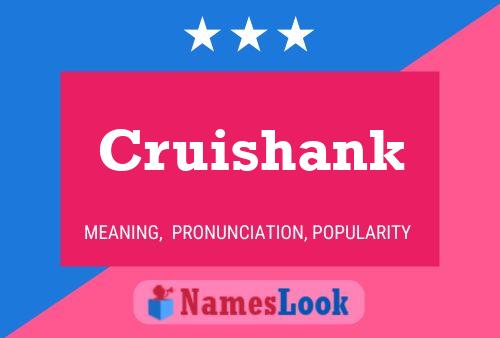 Cruishank Name Poster