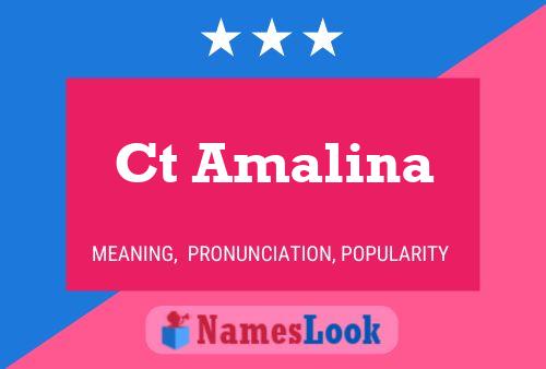 Ct Amalina Name Poster