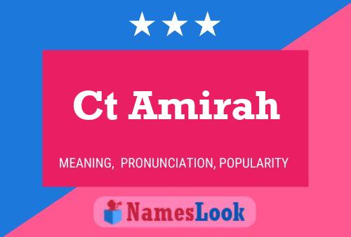 Ct Amirah Name Poster