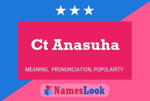 Ct Anasuha Name Poster