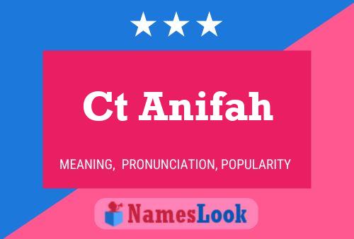 Ct Anifah Name Poster