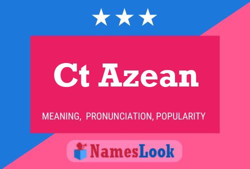 Ct Azean Name Poster