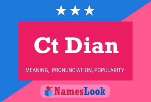 Ct Dian Name Poster