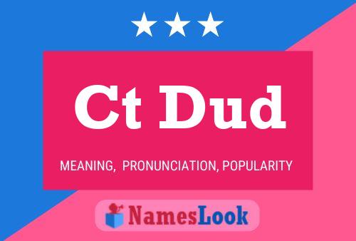 Ct Dud Name Poster