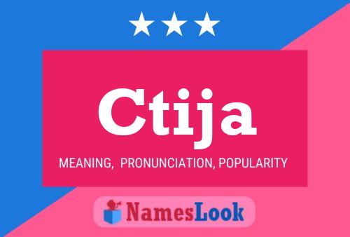 Ctija Name Poster