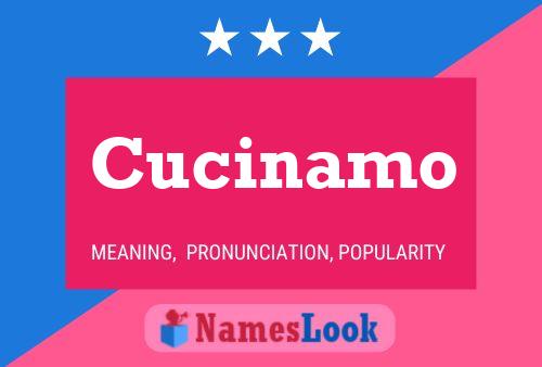 Cucinamo Name Poster