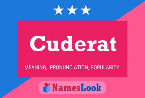 Cuderat Name Poster