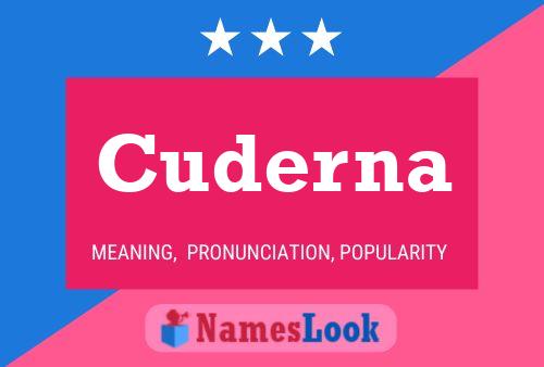 Cuderna Name Poster