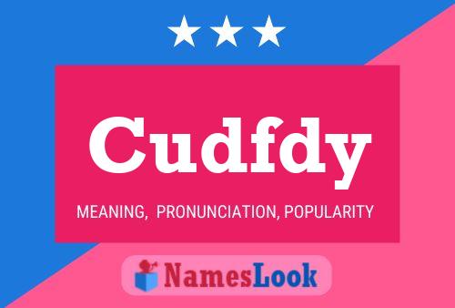 Cudfdy Name Poster