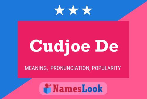 Cudjoe De Name Poster