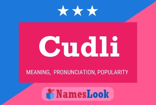 Cudli Name Poster