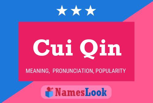 Cui Qin Name Poster