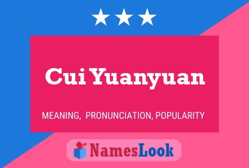 Cui Yuanyuan Name Poster