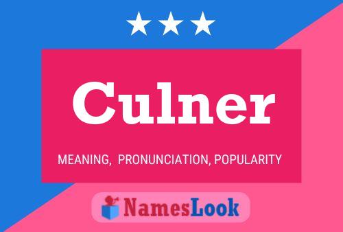 Culner Name Poster